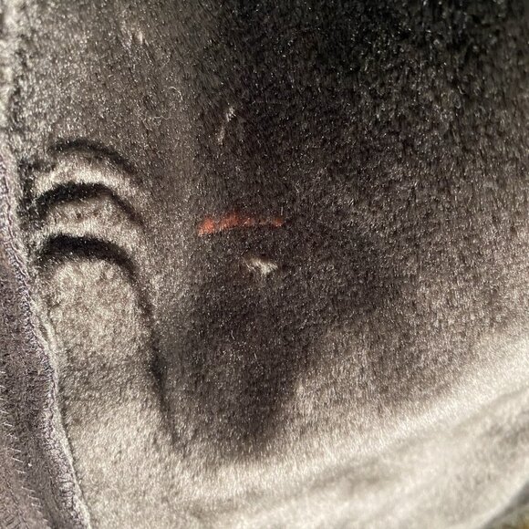 Jones NY Winter Coat Women's XL Faux Suede Fur Trim Jacket Brown Cozy Cabin - Picture 11 of 16